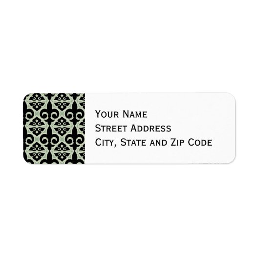 Schwarz-Grün-Lilie-Muster (Vorne)