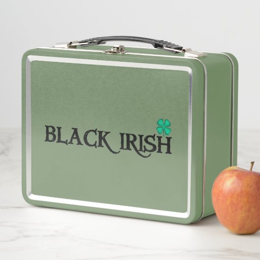 Schwarz-Grün Metall Brotdose (Beispiel)