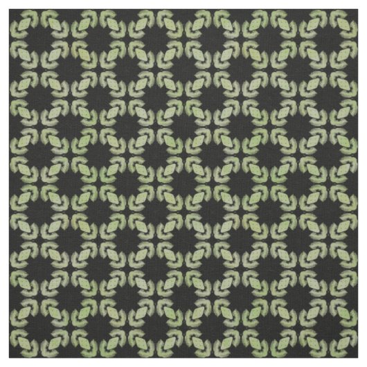 Schwarz-Grün-Modernes Stadtmuster Stoff (Muster)