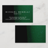 Schwarz-Grün-Muster Einfache Schlichte Visitenkart Visitenkarte (Vorne/Hinten)