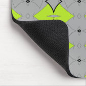 Schwarz-Grün-Muster Mousepad (Ecke)