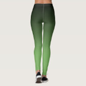 Schwarz-Grün-Ombre-Muster Leggings (Rückseite)