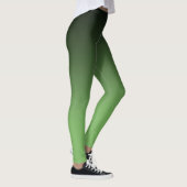 Schwarz-Grün-Ombre-Muster Leggings (Rechts)