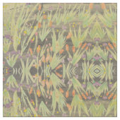 Schwarz-Grün-Orange und Lila Stoff (Nahaufnahme)