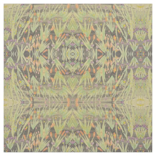 Schwarz-Grün-Orange und Lila Stoff (Muster)