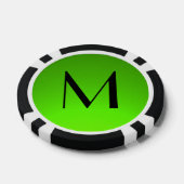 Schwarz-Grün-Poker-Chips Pokerchips (Einzeln)