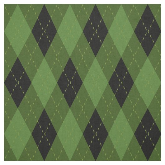 Schwarz-Grün-Raute-Muster Stoff (Muster)