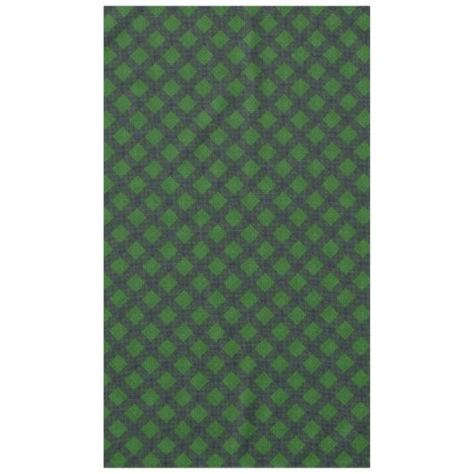 Schwarz-Grün-Schrägstellen oder Schachstil Tischdecke (Vorderseite)