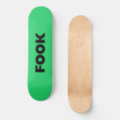 Schwarz-Grün-Skateboard Skateboard (Vorderseite)