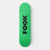 Schwarz-Grün-Skateboard Skateboard (Vorderseite)