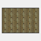 Schwarz-Grün-Umschlagpapier Set 3 Geschenkpapier Set (Vorderseite)