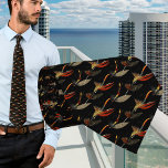 Schwarz-Grün und Tan Fly Fischen Vintage Farbe Krawatte<br><div class="desc">Schwarz Grün Weiß und Tan Fliegen Angeln Vintage Aquarellfliegen.</div>