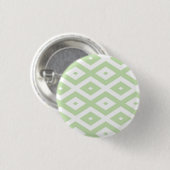 Schwarz-Grün-Weiß-Diamantmuster Button (Vorne & Hinten)