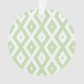 Schwarz-Grün-Weiß-Diamantmuster Ornament (Vorderseite)