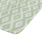 Schwarz-Grün-Weiß-Diamantmuster Schneidebrett (Ecke)