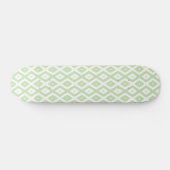 Schwarz-Grün-Weiß-Diamantmuster Skateboard (Horizontal)