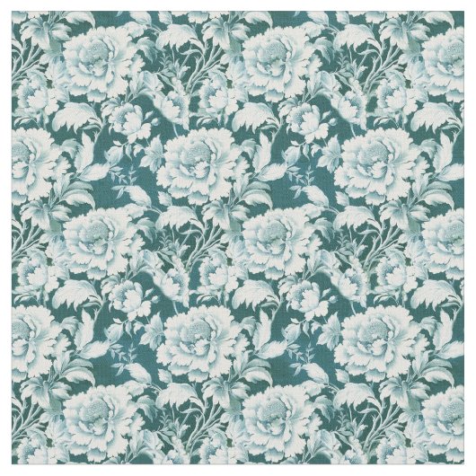 Schwarz/grün, Wiederholungsmuster der Rose Stoff (Nahaufnahme)