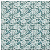 Schwarz/grün, Wiederholungsmuster der Rose Stoff (Muster)