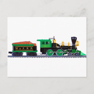Schwarz-Grün-Zug Postkarte