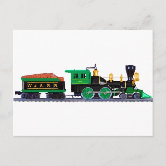 Schwarz-Grün-Zug Postkarte (Vorderseite)