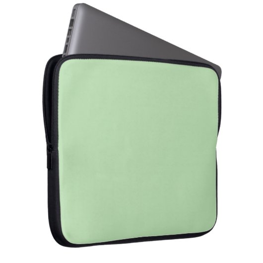 Schwarz grüne Solid-Farbe Laptopschutzhülle (Vorne Rechts)