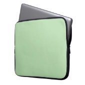Schwarz grüne Solid-Farbe Laptopschutzhülle (Vorderseite Links)