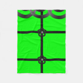 schwarz-grüne Vliesdecke Fleecedecke