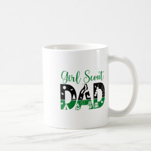 Schwarz-Grüner Vater Pfadfinder für Mädchen-Cookie Kaffeetasse