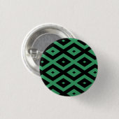 Schwarz-grünes Diamantmuster Button (Vorne & Hinten)