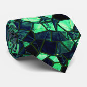 Schwarz-grünes Mosaik mit teilweise entfernter Far Krawatte (Gerollt)