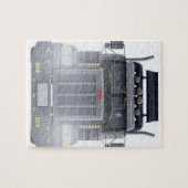 Schwarz-halb LKW mit Lichtern an in der Puzzle (Horizontal)