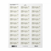 Schwarz handgezeichnete Doodle-Abschluss-Cream-Adr (Vorne)