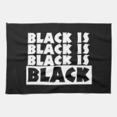 Schwarz Handtuch (Horizontal)