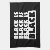 Schwarz Handtuch (Vertikal)