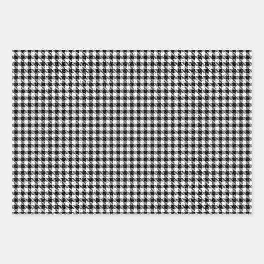 Schwarz hässlicher Weihnachtspulli Büffel kariert  Geschenkpapier Set (Vorderseite 2)