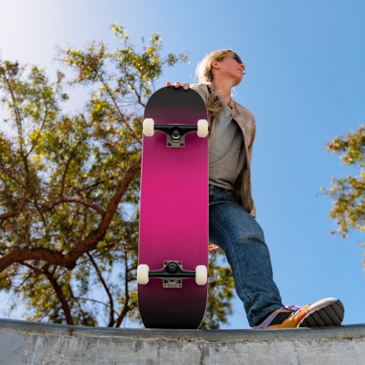 Schwarz-Heiß-Rosa-Farbe Skateboard (Außen 1)