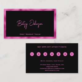 Schwarz/Heiß-Rosa Imitate Falsche Loyalitätskarte Treuekarte