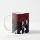 Schwarz, Hellbraun und Weiße Diamanten Kaffeetasse (Links)