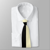Schwarz & Hellgelb geteilte Farbe Krawatte (Gebunden)