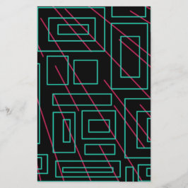 Schwarz-Hintergrund-Design Briefpapier