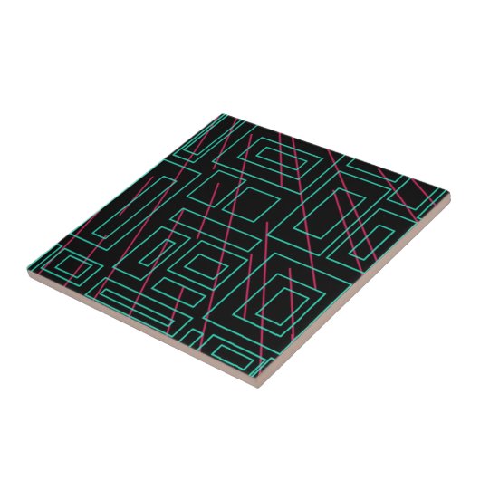 Schwarz-Hintergrund-Design Fliese (Seite)