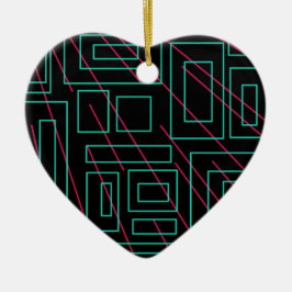 Schwarz-Hintergrund-Design Keramikornament