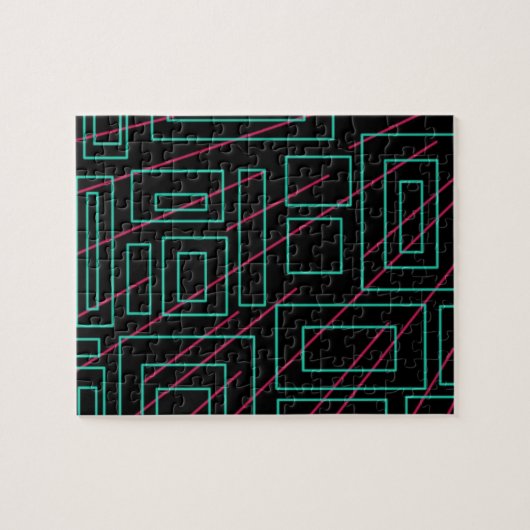 Schwarz-Hintergrund-Design Puzzle (Horizontal)