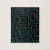 Schwarz-Hintergrund-Design Puzzle (Vertikal)