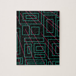 Schwarz-Hintergrund-Design Puzzle