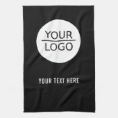 Schwarz Hinzufügen einer benutzerdefinierten Text- Geschirrtuch (Vertikal)
