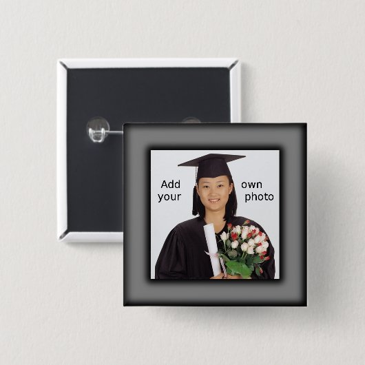 Schwarz Hinzufügen eines Fotos Button (Vorne & Hinten)