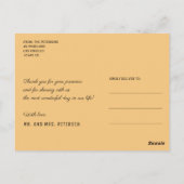 Schwarz-Hochzeitskunst in Acrylfarbe Postkarte (Rückseite)