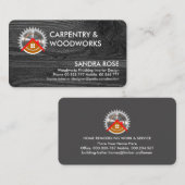 Schwarz-Holz-Ebene Zuhause Sägeholz Visitenkarte (Vorne/Hinten)