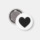 Schwarz Hörnchen Magnet (Vorderseite/Rückseite)